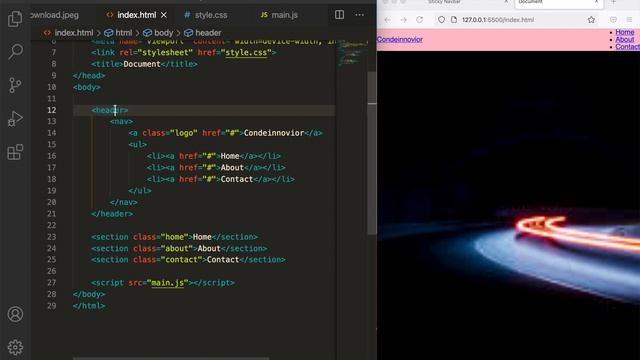 Changing Navigation Style on Scroll | JavaScript বাংলা টিউটোরিয়াল | Project#03 | Full Course - 2021 смотреть онлайн