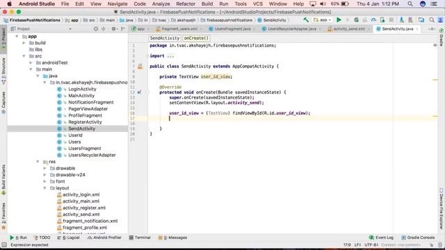 Android | Firebase Push | Notifications | With | Android Studio смотреть онлайн
