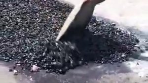 Укладка холодного асфальта