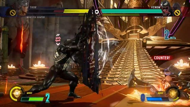 Thor & Monster Hunter vs Nemesis T-Type & Venom (Hardest AI) - Marvel vs Capcom: Infinite смотреть онлайн