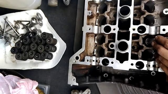 установка маслосёмных колпачков, м111