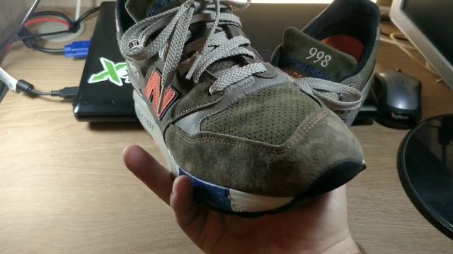 NEW BALANCE 998 химчистка стирка кроссовок M998DO American Painters Collection США Ebey #nbekb смотреть онлайн