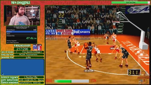 N64 Challenge - 217/296 - Fox Sports College Hoops 99 смотреть онлайн