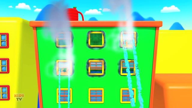 Wheels On The Fire Truck | Firefighter Song | Nursery Rhymes and Children Songs | Vehicles for Kids смотреть онлайн