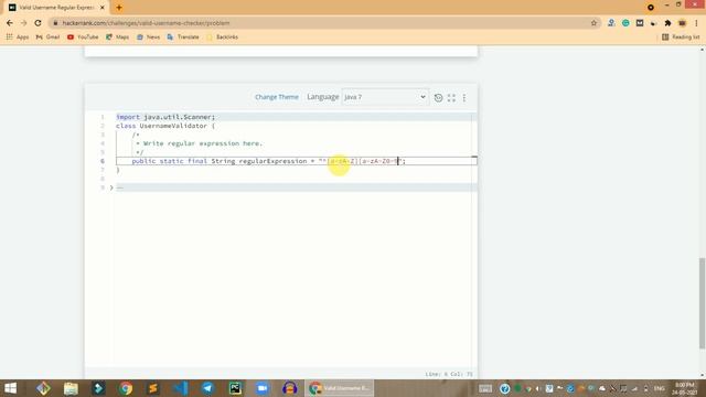 HackerRank Valid Username Regular Expression solution in Java | Java solutions | Programmingoneonon смотреть онлайн