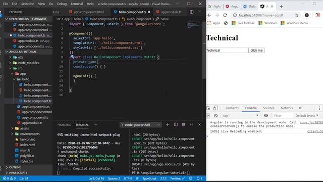 Angular 8 - Tutorial | The magic of template reference variables #12 смотреть онлайн