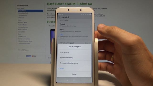 XIAOMI Redmi 6A DO NOT DISTURB MODE / Mute Calls And Messages