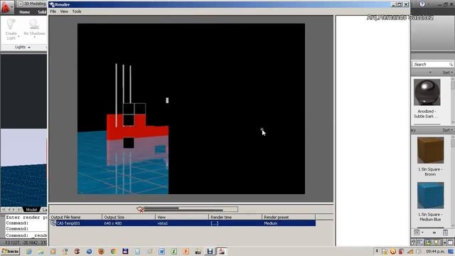 RENDERIZADO 3D EN AUTOCAD 1-3 смотреть онлайн