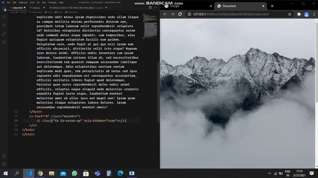Scroll to top button using pure Html & CSS смотреть онлайн
