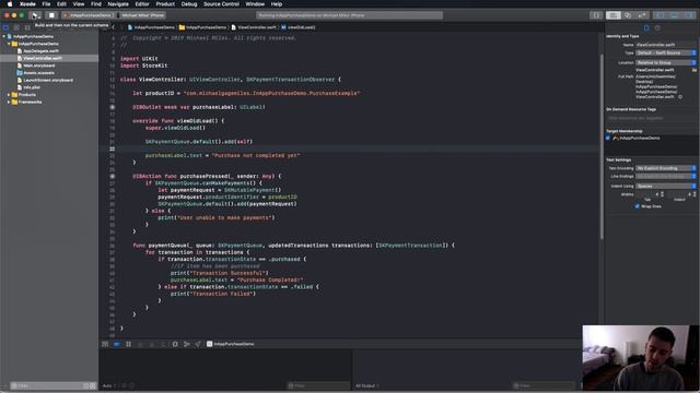 How To Test In-App Purchases on Your iOS Device (Sandbox Users) - Swift 5 смотреть онлайн