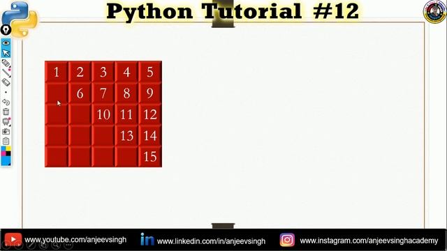 Pattern Printing 2 | Python Tutorial #12 | Nested Loop| Lab Session смотреть онлайн