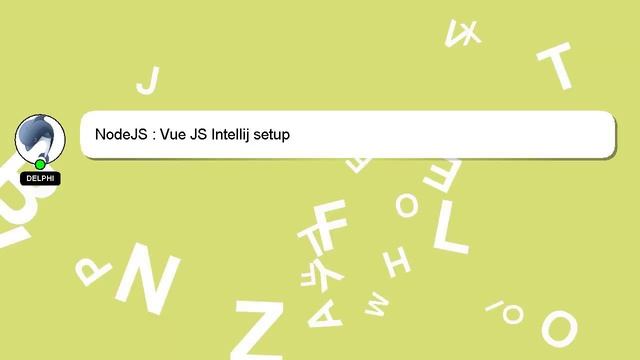 NodeJS : Vue JS Intellij setup смотреть онлайн
