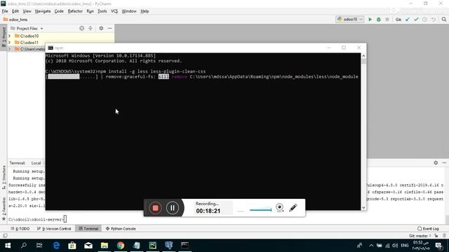 Configure PyCharm for Odoo v11 & v12 Development in Windows смотреть онлайн