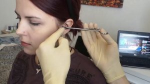 ПРОКАЛЫВАЕМ УХО ДОМА | ТРАГУС В ДОМАШНИХ УСЛОВИЯХ  #пирсинг #трагус #VogelKlein