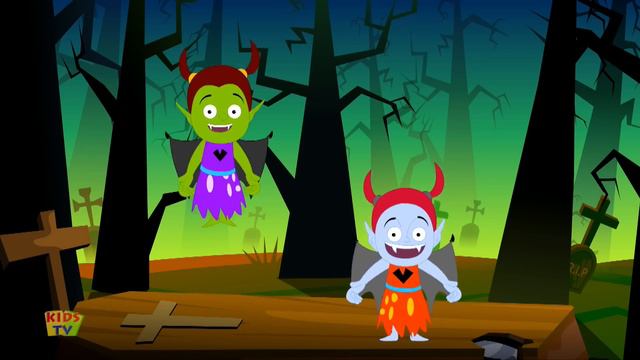 Five Wicked Witches Halloween Songs For Kids | Scary Nursery Rhymes For Children By Kids Tv смотреть онлайн