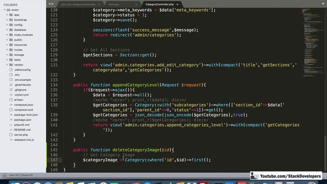 #27 Make E-com in Laravel 7 | Categories in Admin Panel (IX) | Delete Category / Image in Admin смотреть онлайн