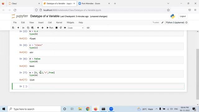 Finding Datatype of a Variable in Python смотреть онлайн