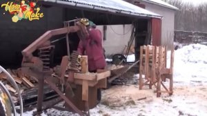 Самые Необычный и Интересный Дровокол Своими Руками