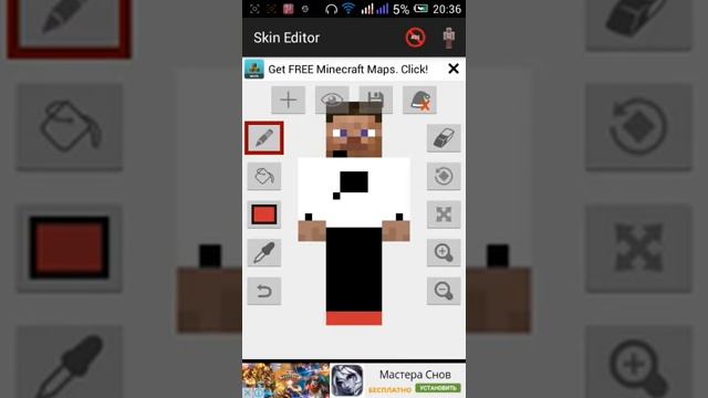 Рисуем скин смотреть онлайн