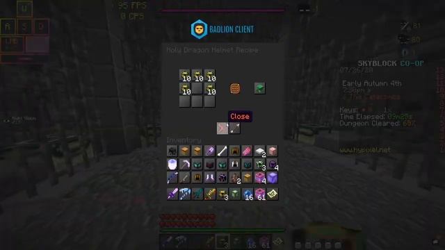First S+ run on F1 SOLO inside HYPIXEL SKYBLOCK DUNGEONS?! // All SECRETS, PUZZLES, ROOMS CLEARED!! смотреть онлайн