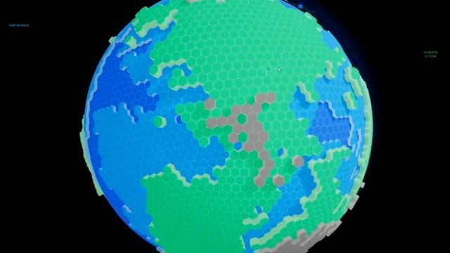 AStar (A*) Pathfinding - Hexagon Planet Unreal Engine смотреть онлайн