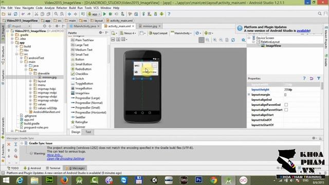 Lập trình Android cơ bản: Bài 11: Chèn hình ảnh ImageView (Local) смотреть онлайн