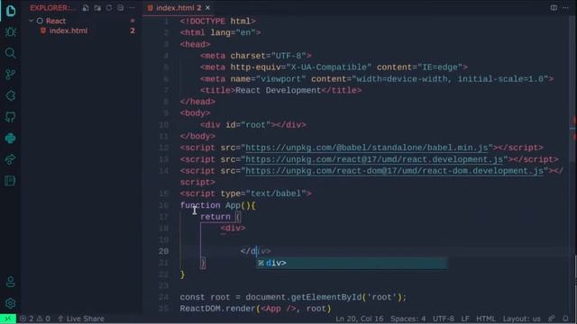 How to add react to html without npm смотреть онлайн