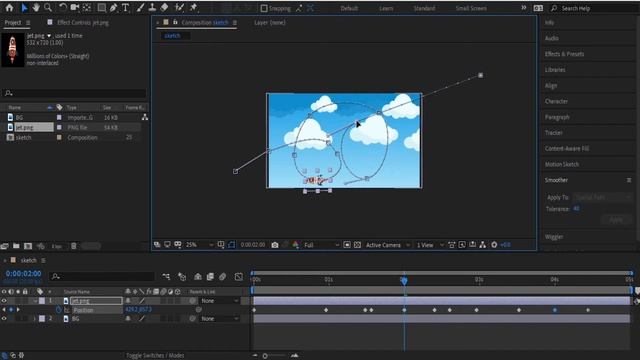 After Effect - Motion Sketch смотреть онлайн
