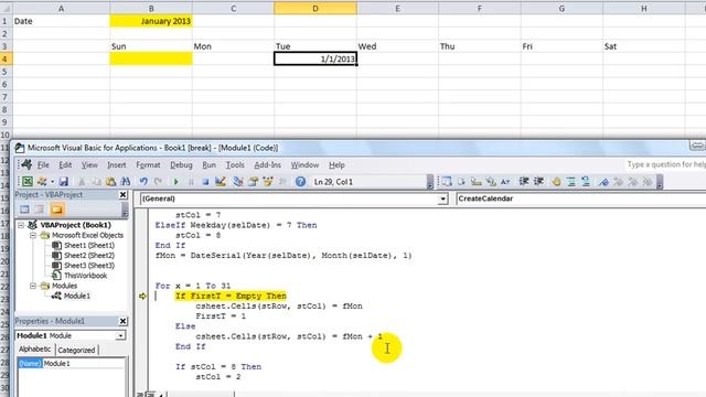 Excel VBA Tips n Tricks #16 Make a Calendar in Excel VBA смотреть онлайн