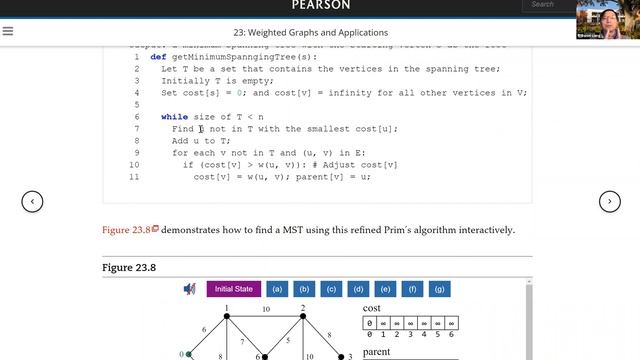 Daniel Liang Python Video Section 23.4 Minimum Spanning Trees смотреть онлайн