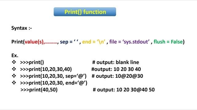 Working on print() Function with Attributes смотреть онлайн