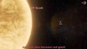 Star Size Comparison part-2 | UY scuti | VY canis majoris | Stephenson 2-18