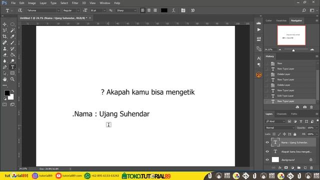 Cara mudah mengatasi tulisan kebalik di photoshop | tutorial89 смотреть онлайн
