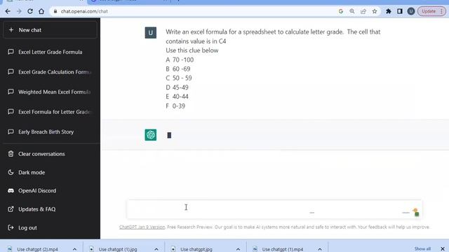 How To Use CHATGPT to Calculate Letter Grade in Excel смотреть онлайн