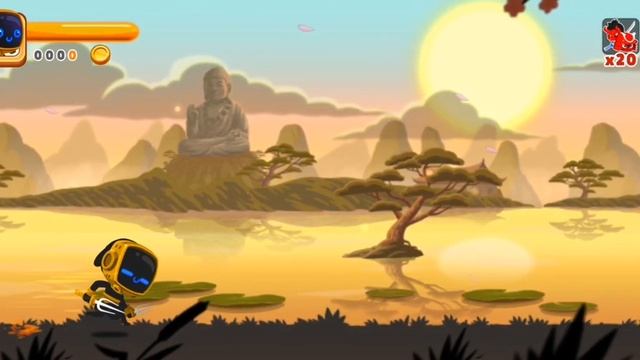 100 combos! Ninja Dash Run Gameplay Step by Step tutorial Android IOS game Part 1 смотреть онлайн