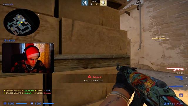 СЫГРАЛ С ЛЕГЕНДАРНЫМ ПРИЦЕЛОМ S1MPLA, С КОТОРЫМ ОН ВЫИГРАЛ МАЖОР (CS:GO)