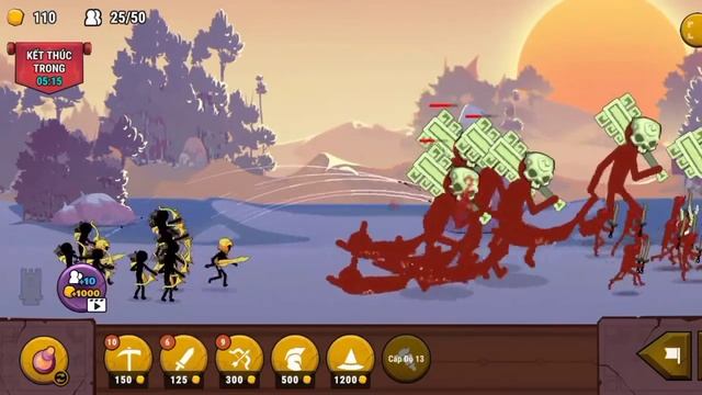 Hahi sản xuất người que anh hùng để bảo vệ tượng đá trong stickman war 3 смотреть онлайн