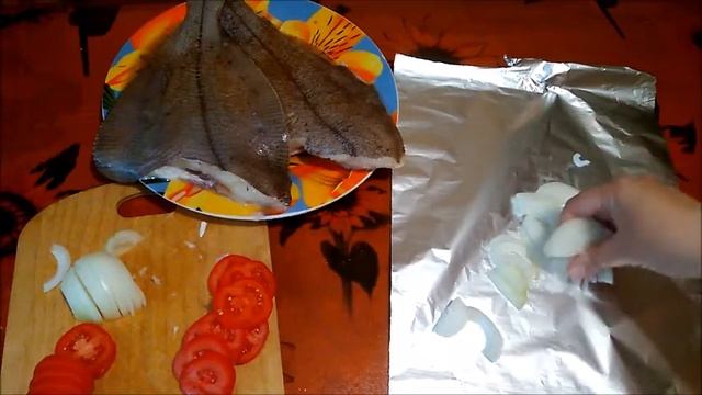 Запечённая камбала в фольге смотреть онлайн