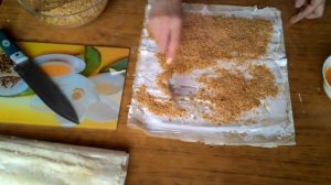 Рулетики ореховые из теста фило. Выпечка от Евгении