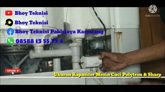 UKURAN KAPASITOR MESIN CUCI POLYTRON DAN SHARP