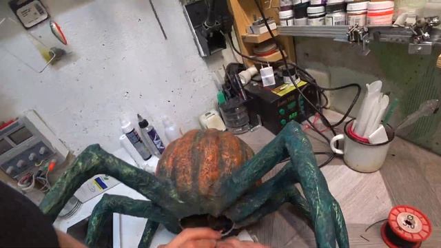 Злая тыква из папьемаше. Evil pumpkin. смотреть онлайн