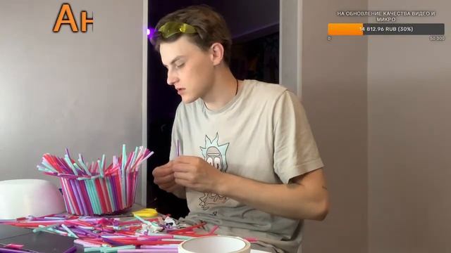 Делаем ПАНАМУ из коктельных трубочек! (Часть 2) смотреть онлайн