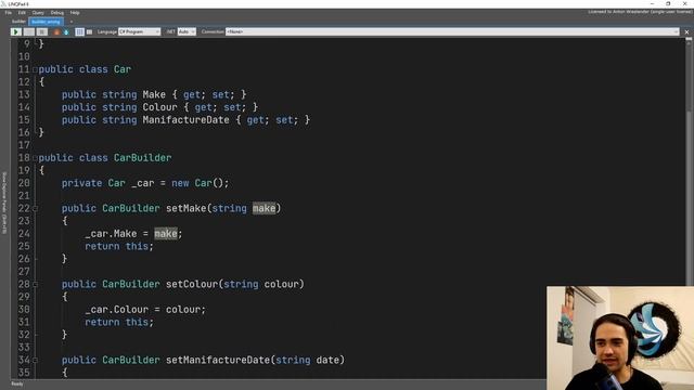 Builder Design Pattern (C#) смотреть онлайн
