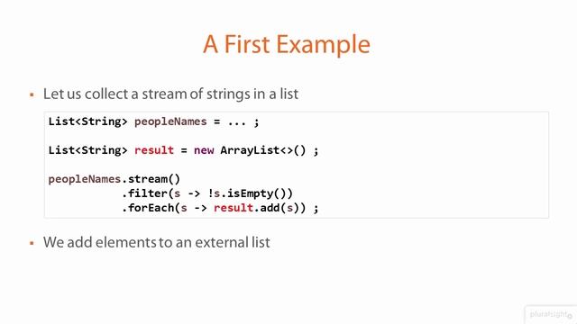 80 A First Anti pattern to Reduce a Stream in a List смотреть онлайн