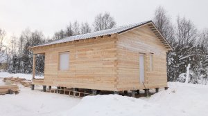 Одноэтажный дом из бруса 8 на 10 от Центра Домостроения. Проект, планировка и обзор деревянного дома