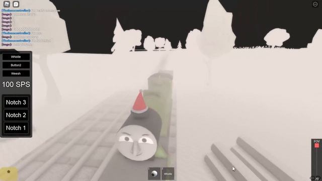 Foggy Winter Race! Roblox Blue Train With Friends смотреть онлайн
