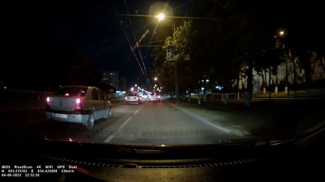 IBOX RoadScan 4K WiFi GPS Dual  в ночное время суток