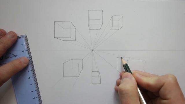 PERSPECTIVE DRAWING 01 - THE BASICS - Horizon Line, Vanishing Points 1,2 & 3 смотреть онлайн