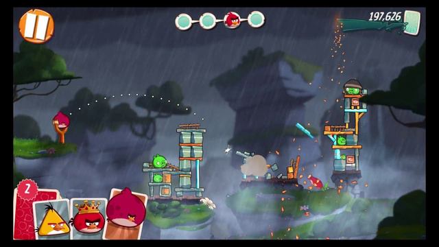 Angry Birds 2 - Level 180 - King Pig Boss Fight (3 Stars) смотреть онлайн