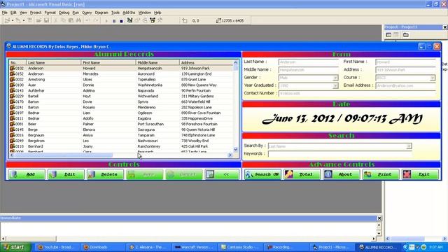Visual Basic - Add - Edit - Delete - Search - Print - SQL смотреть онлайн